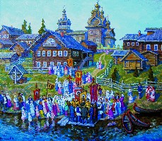 Престольный праздник в северной деревне